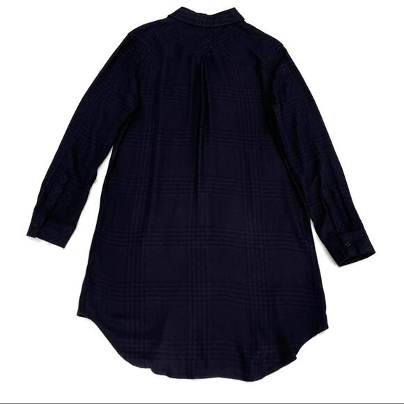 Rails Bianca Shirtdress In Charcoal Shadow Size XS NWT Front Button Long Sleeves - Picture 8 of 13